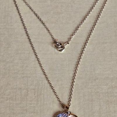 Gold over Sterling 'Mom' Heart Pendant Necklace