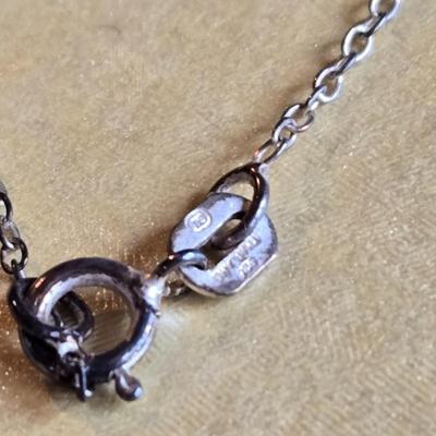 Sterling Silver 'S' Pendant Necklace