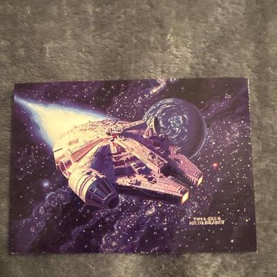 STAR WARS SHADOWS OF THE EMPIRE TOPPS CARD COMPANY MILLENNIUM FALCON #83