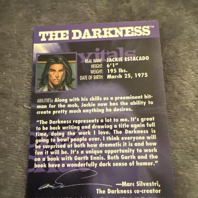 THE DARKNESS Holochrome Chromium Promo Card #13 WIZARD MAGAZINE Top Cow 1996