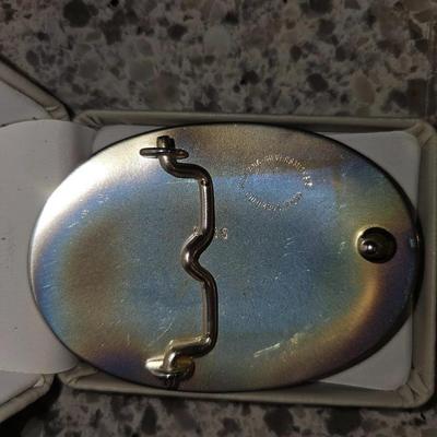 Vintage Beautiful MONTANA SILVERSMITHS Silver BELT BUCKLE and Barlow Pin