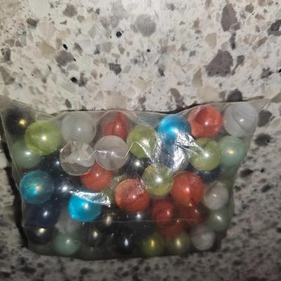 Vintage Bag of Marbles