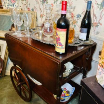 Mahogany Tea Cart