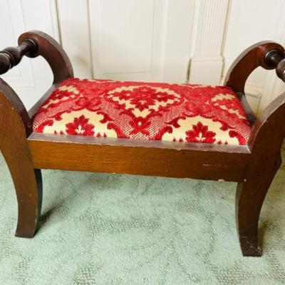 French Style Carved Foot Stool
