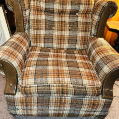 Vintage Style Multi-Pattern Armchair