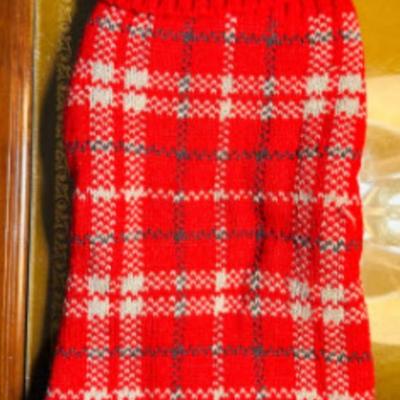 BRAND NEW - Harry Barker Windowpane Split Turtleneck Pet Sweater for Dogs and Cats