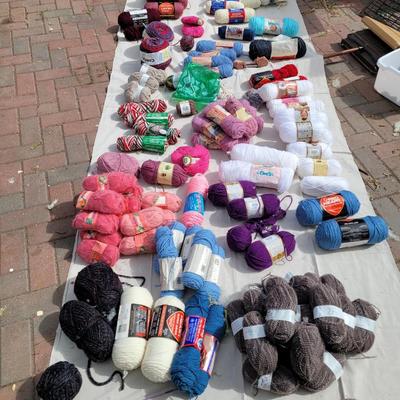 Huge lot of yarn, some acrylic some wool