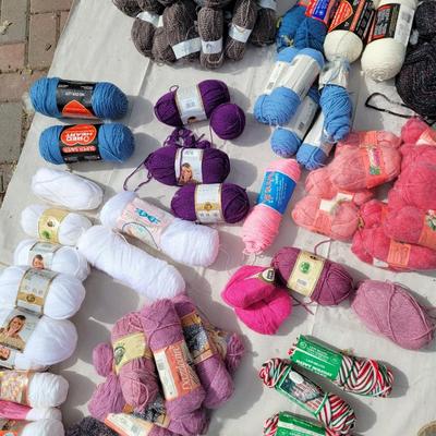 Huge lot of yarn, some acrylic some wool