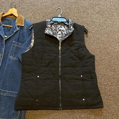 WOMENS VEST AND LEE DENIM COAT