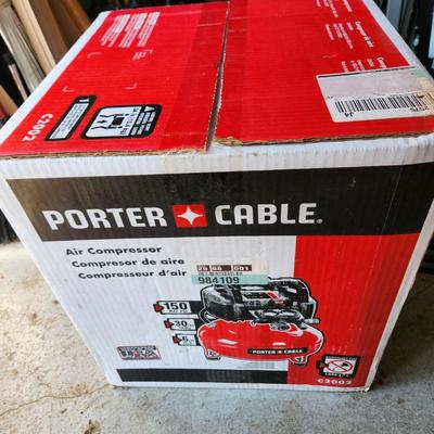 Porter Cable C2002 Cable 150PSI 6 gal Pancake Compressor New in Sealed box