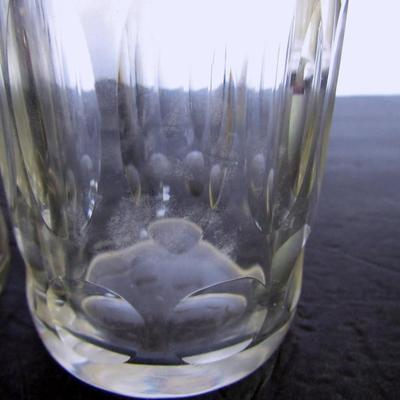 Old Cut Glass Barber Bottles, Matching Pair