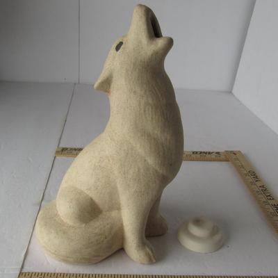 Tall Wolf Shaped Incense Burner