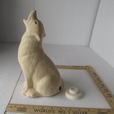 Tall Wolf Shaped Incense Burner
