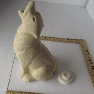 Tall Wolf Shaped Incense Burner