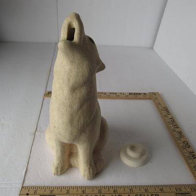 Tall Wolf Shaped Incense Burner