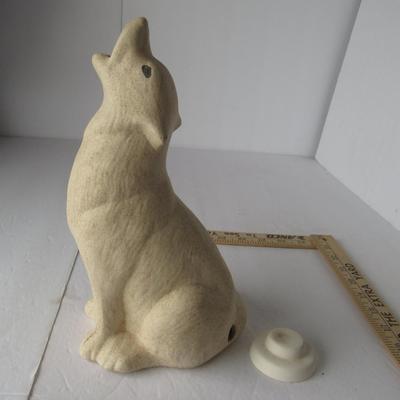 Tall Wolf Shaped Incense Burner
