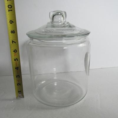 Vintage Large Glass Penny Candy Store Covered Container