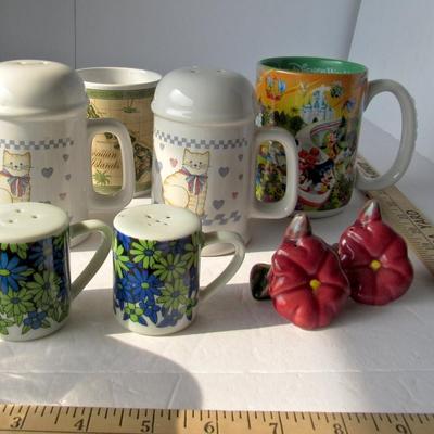 Disney and Hawaii Mugs and Salt and Pepper Sets