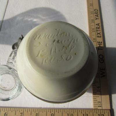 Miniature West German Glass Stein, Rapid City SD Indian Pottery Vase