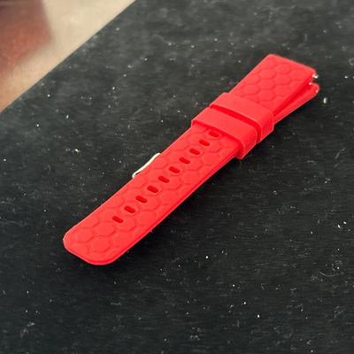 Red Silicone Watch Wrist Band Strap