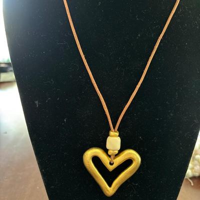 Women’s long heart necklace