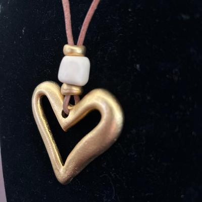 Women’s long heart necklace