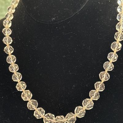 Real Crystal beaded necklace