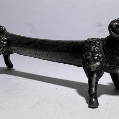 Antique RAM Figurine Metal Knife Rest 3.5