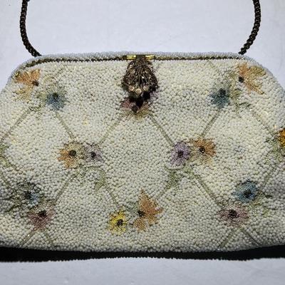 Vintage Lot of 3 Beaded Misc Handbags Made in France Etc. as Pictured.