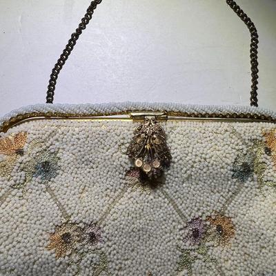 Vintage Lot of 3 Beaded Misc Handbags Made in France Etc. as Pictured.