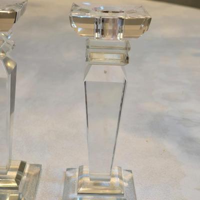 MIKASA Crystal Candle Holders (3)
