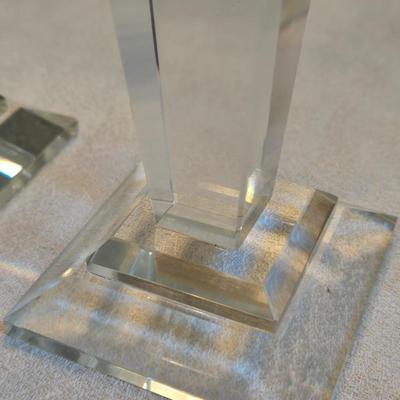 MIKASA Crystal Candle Holders (3)