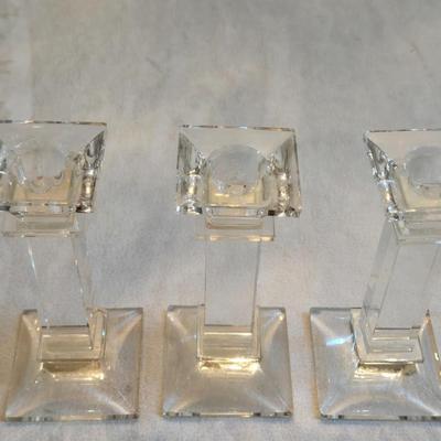 Crystal Candleholders (3)