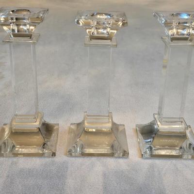 Crystal Candleholders (3)