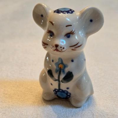 Polish Pottery Mouse by Vena