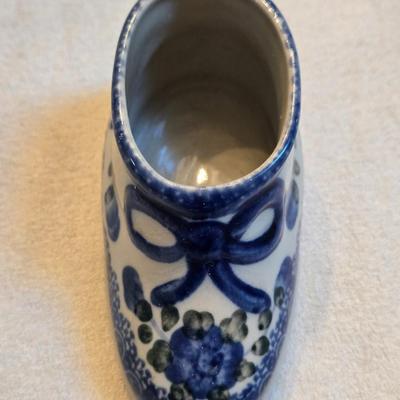 Ceramika Artystyczna Pottery Baby Shoe