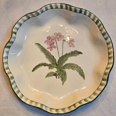 Signed Ceramic Pie Plate