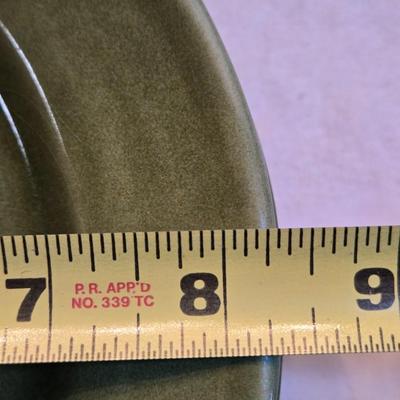 Green Crate & Barrel Plates (6)