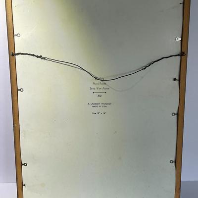 Vintage Bill of Rights Framed Lithograph 13" x 16.5" in Good Preowned Condition.