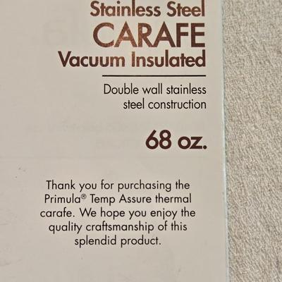Primula Carafe Vacuum Insulated 68 oz.