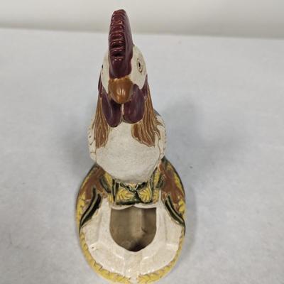 Hand Painted Ceramic Rooster Ashtray Choice 1