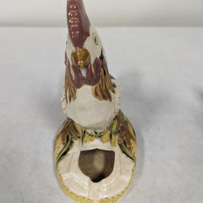 Hand Painted Ceramic Rooster Ashtray Choice 2