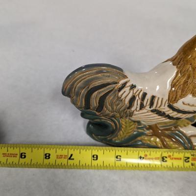 Hand Painted Ceramic Rooster Ashtray Choice 3