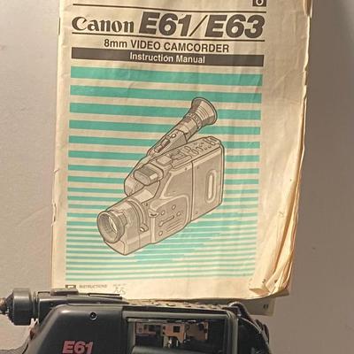 Vintage Cannon E61/ E63 Camcorder