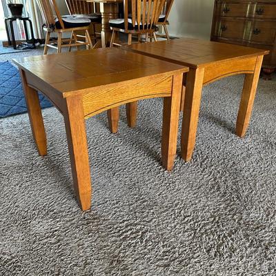 PAIR OF MATCHING END TABLES