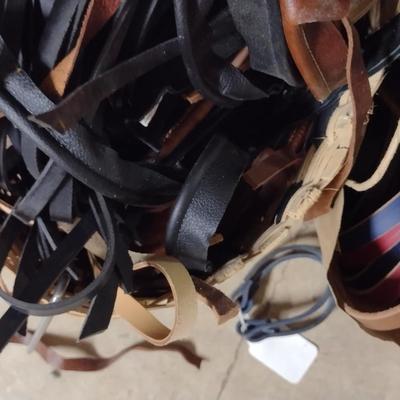 Collection of Leather Straps for Crafting/Basket Making