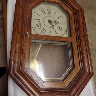 Howard Miller Battery Operated Wood Case Wall Clock