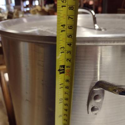 Large, Stainless Steel Stock Pot with Basket/Steamer Insert