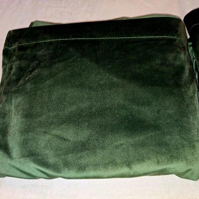 Beautiful Dark Green Velvet Curtains