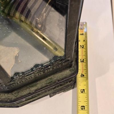 Artist Made Diorama in Glass and Metal Container